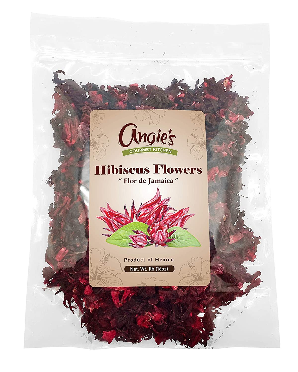 All Natural Hibiscus Flowers 1lb (16oz) | Whole Flowers and Petals |  Perfect for Iced or Hot Tea | Flor de Jamaica – Bushfaller Store